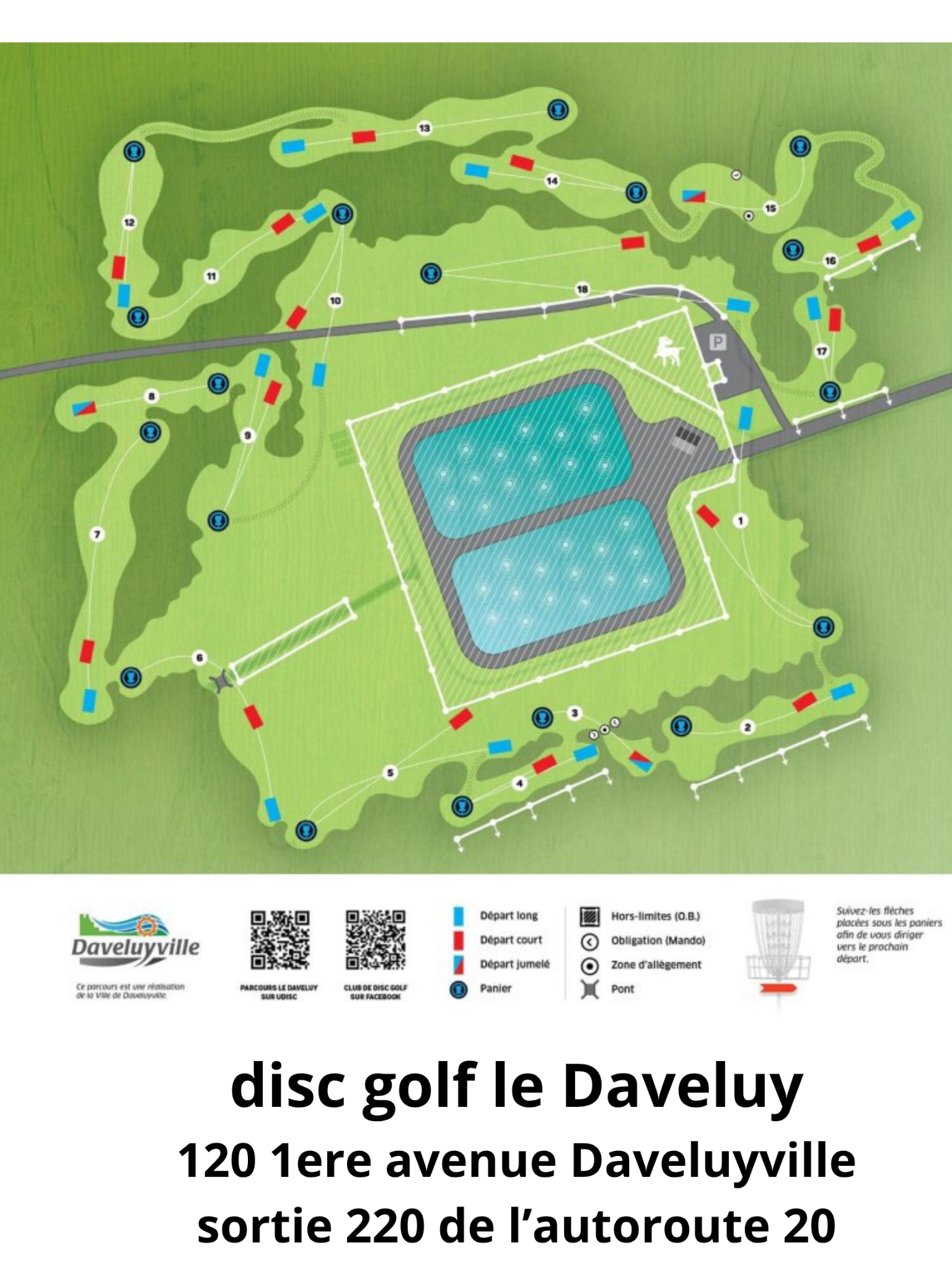 Carte du parcours Le Daveluy